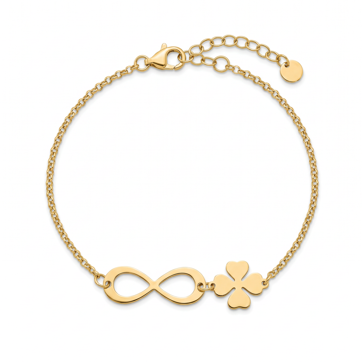 18K Yellow Gold Motif Baby Bracelet