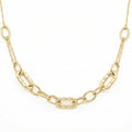 18K Yellow Gold Paperclip Chain Necklace