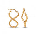 18K Yellow Gold Hoop Earrings
