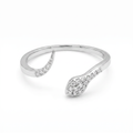 Diamond White Gold Snake Ring