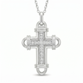 Diamond White Gold Cross Pendant