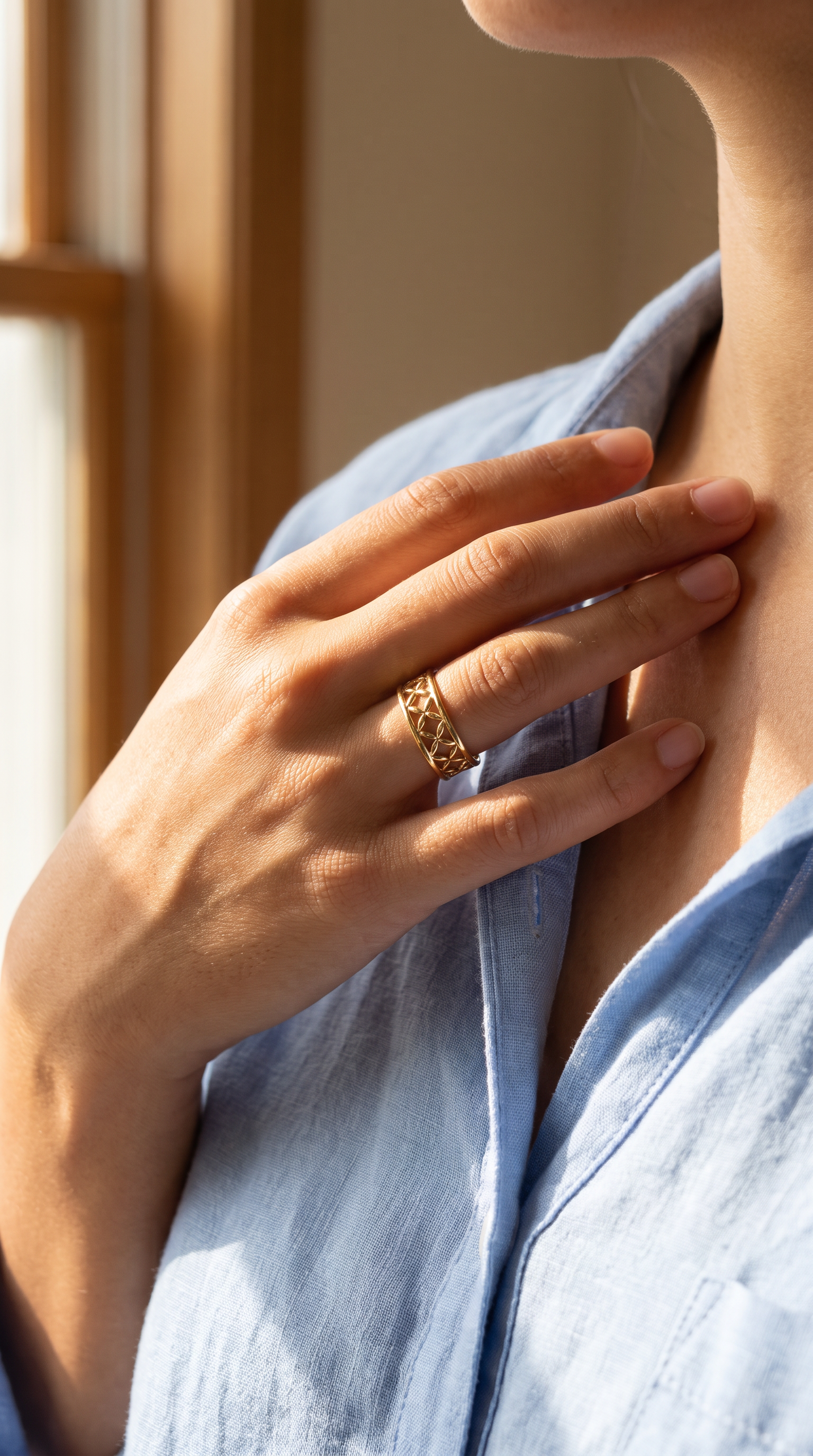 18K Yellow Gold Ring