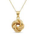 18K Yellow Gold Knot Chain Necklace