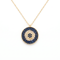 18K Yellow Gold Cubic Zirconia Necklace