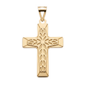18K Yellow Gold Cross Pendant