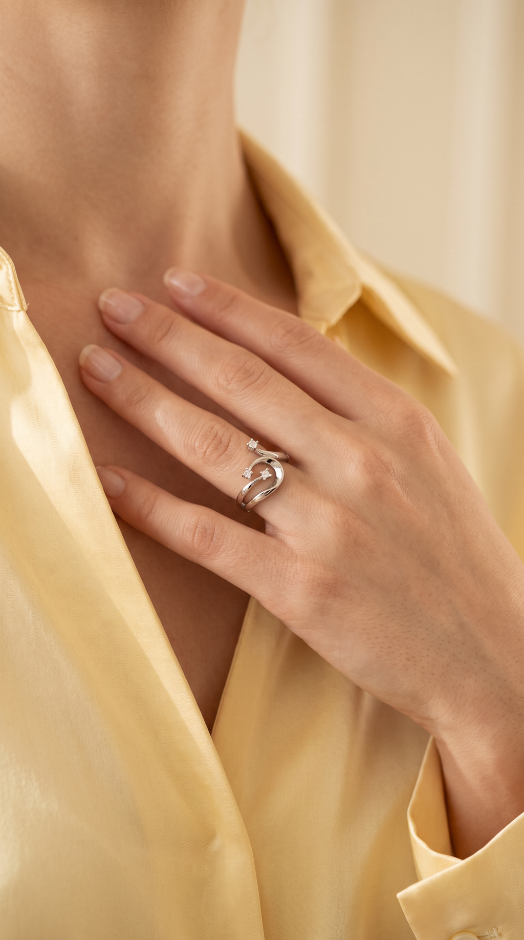 Diamond White Gold Ring