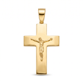 18K Yellow Gold Crucifix Pendant
