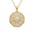 18K Yellow Gold Cubic Zirconia Necklace