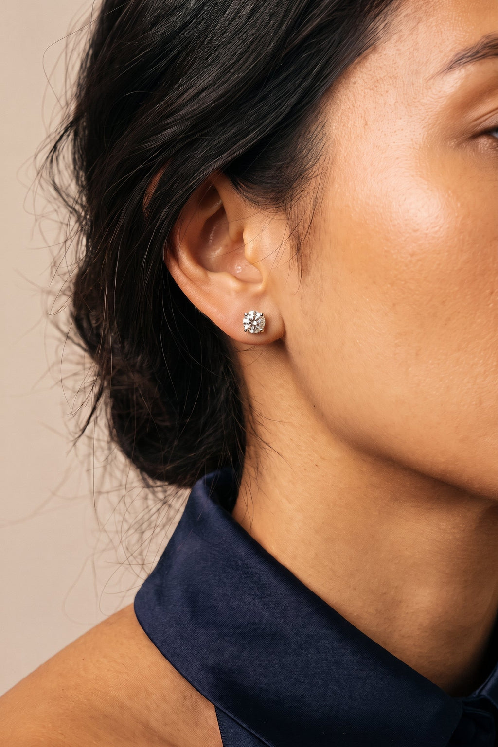 Lab Diamond White Gold 1.3 ctw Stud Earrings