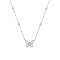 Diamond White Gold Butterfly Necklace