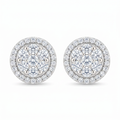 Diamond White Gold Stud Earrings