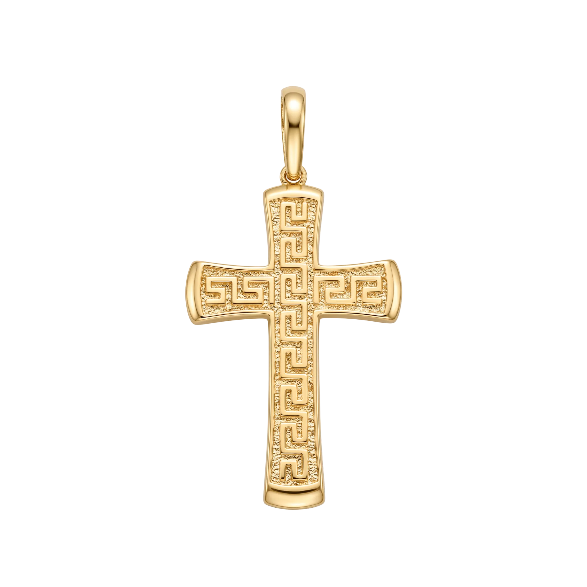18K Yellow Gold Cross Pendant
