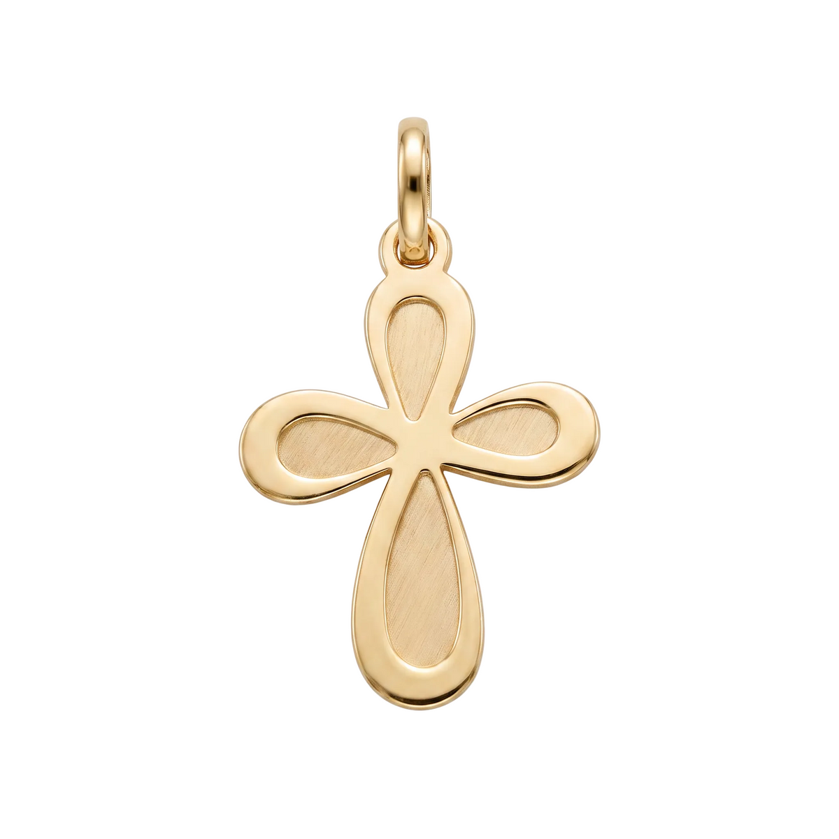 18K Yellow Gold Cross Pendant