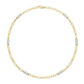 Men 18K Two Tone Gold Chain Necklace