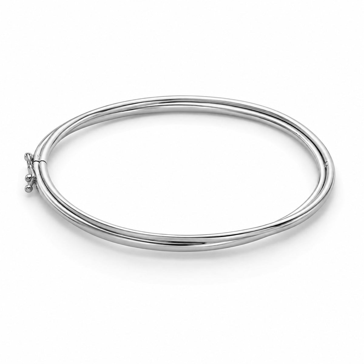 18K Gold Twist Bangle Bracelet