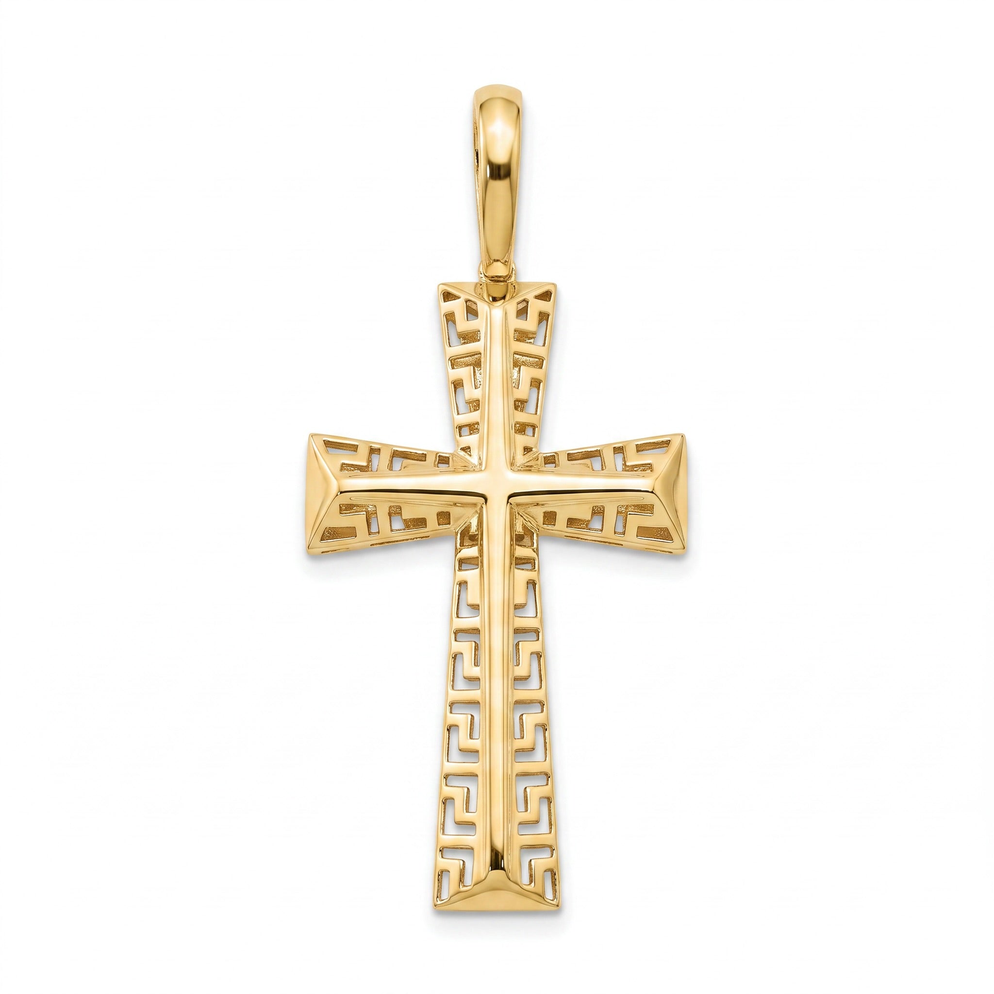 18K Yellow Gold Cross Pendant