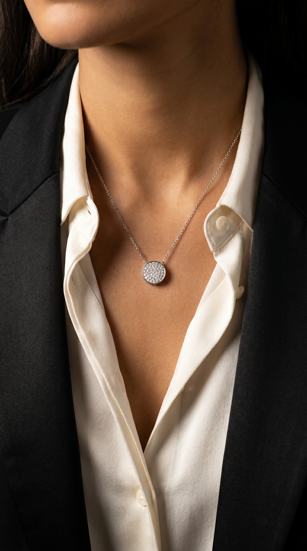 Diamond White Gold Necklace