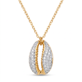 18K Yellow Gold Cubic Zirconia Chain Necklace