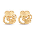 18K Yellow Gold Stud Earring