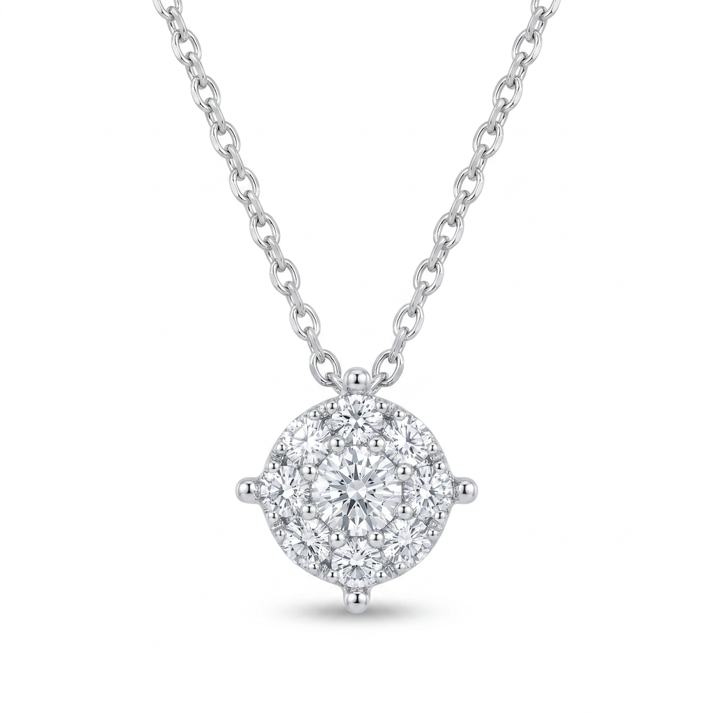 Diamond White Gold Necklace