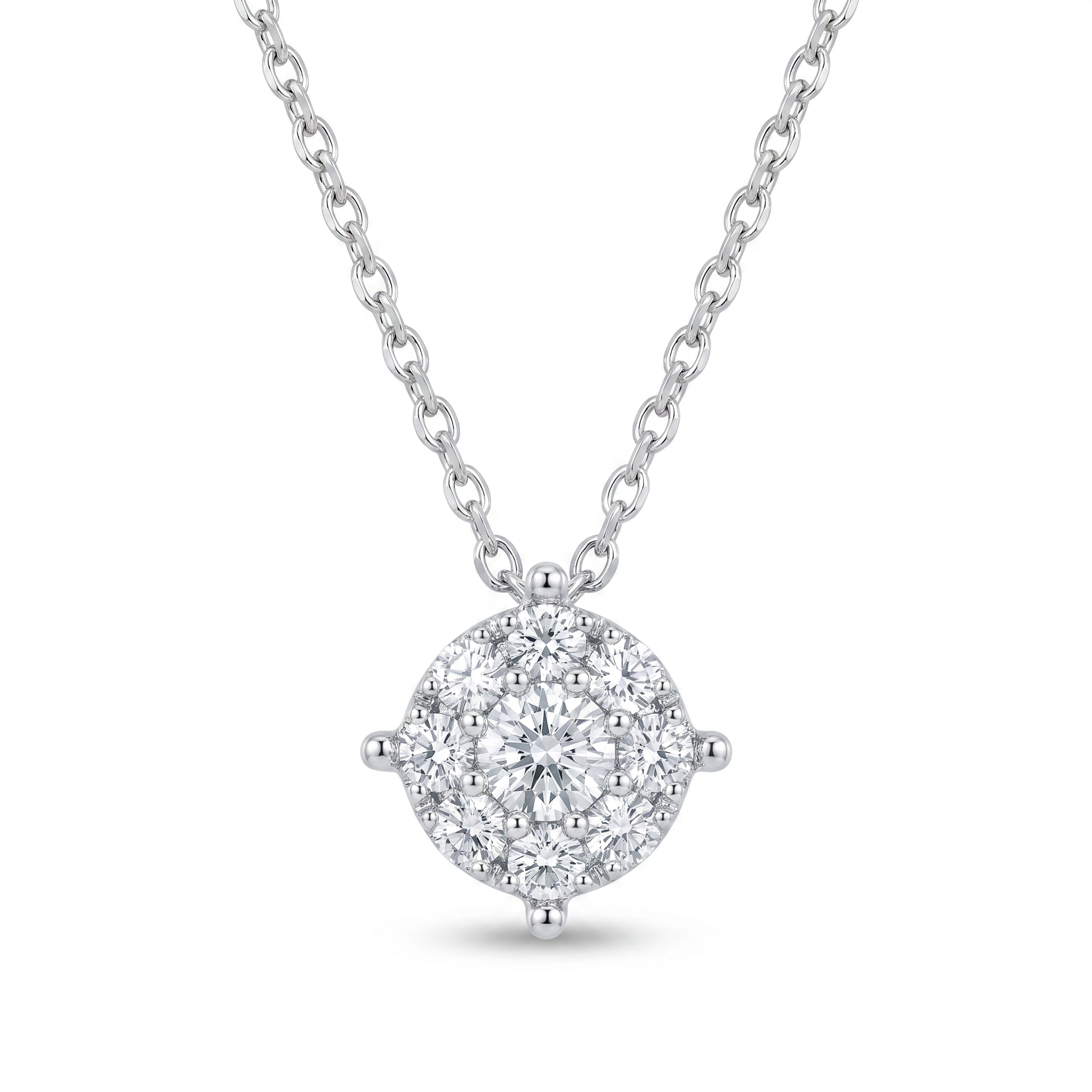 Diamond White Gold Necklace
