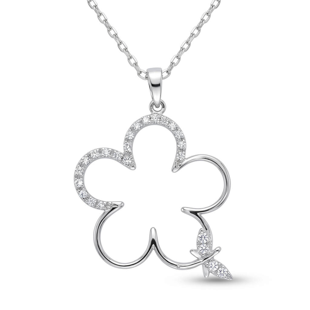 Diamond White Gold Necklace