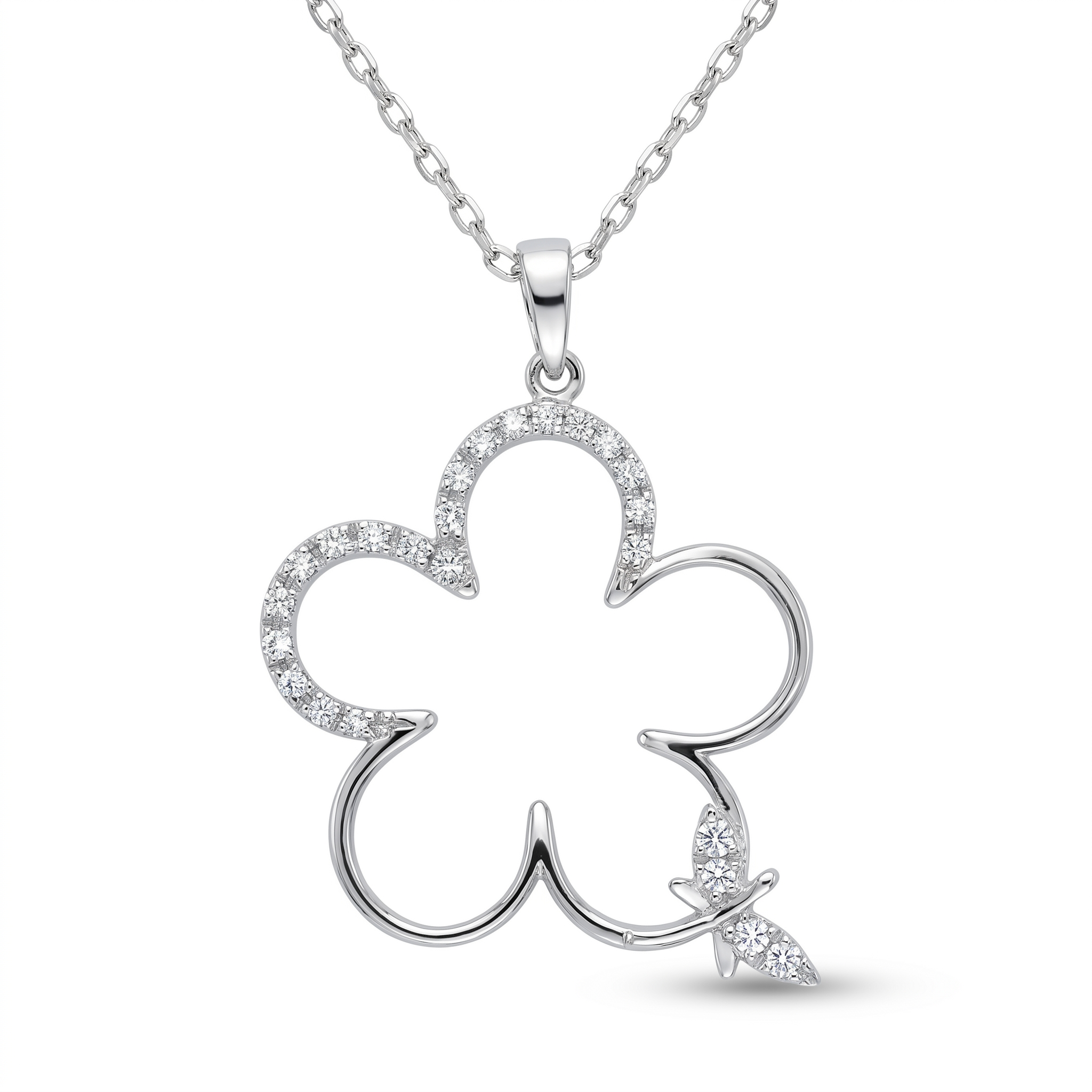 Diamond White Gold Necklace