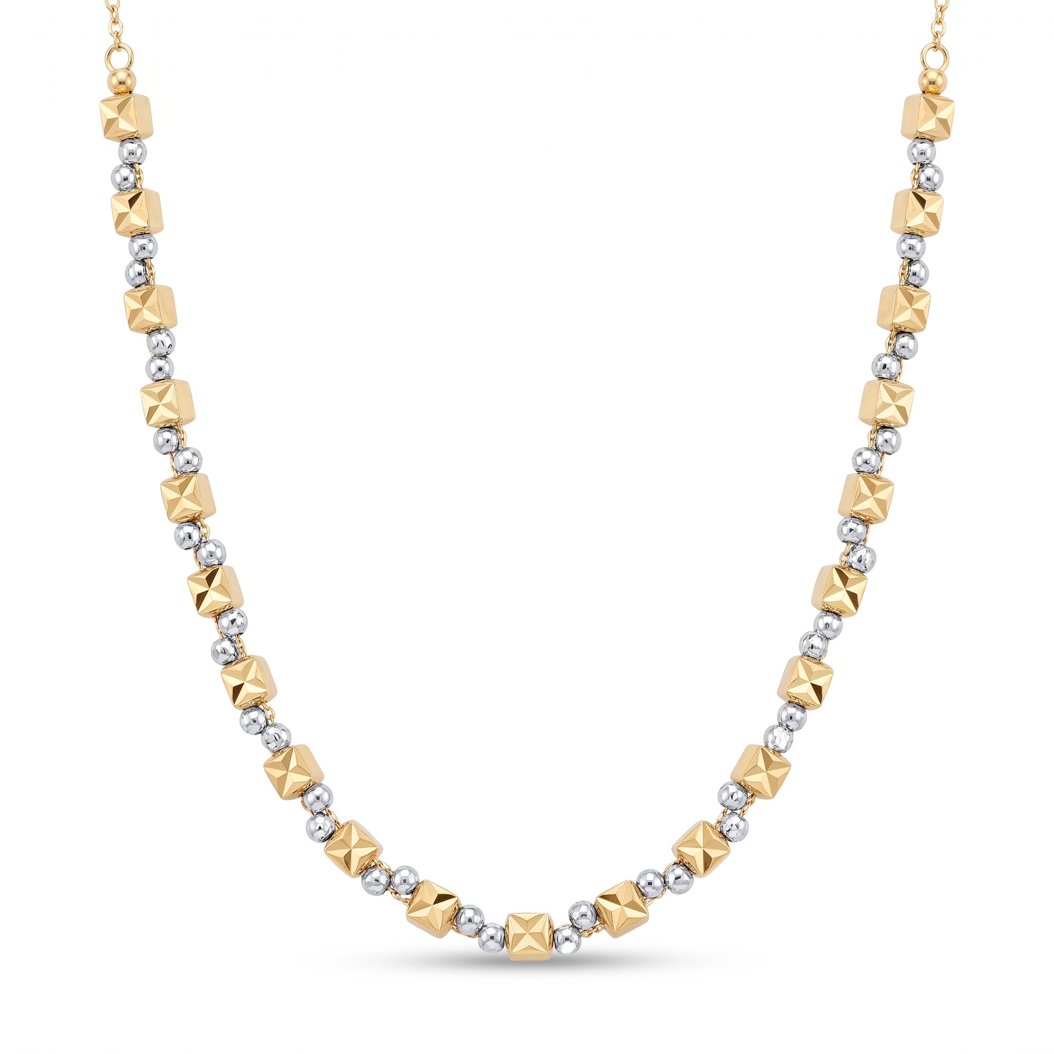 18K Two Tone Gold Necklace