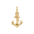 18K Yellow Gold Anchor Pendant