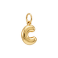 18K Yellow Gold Letter C Pendant