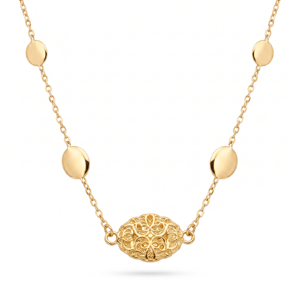 18K Yellow Gold Chain Necklace
