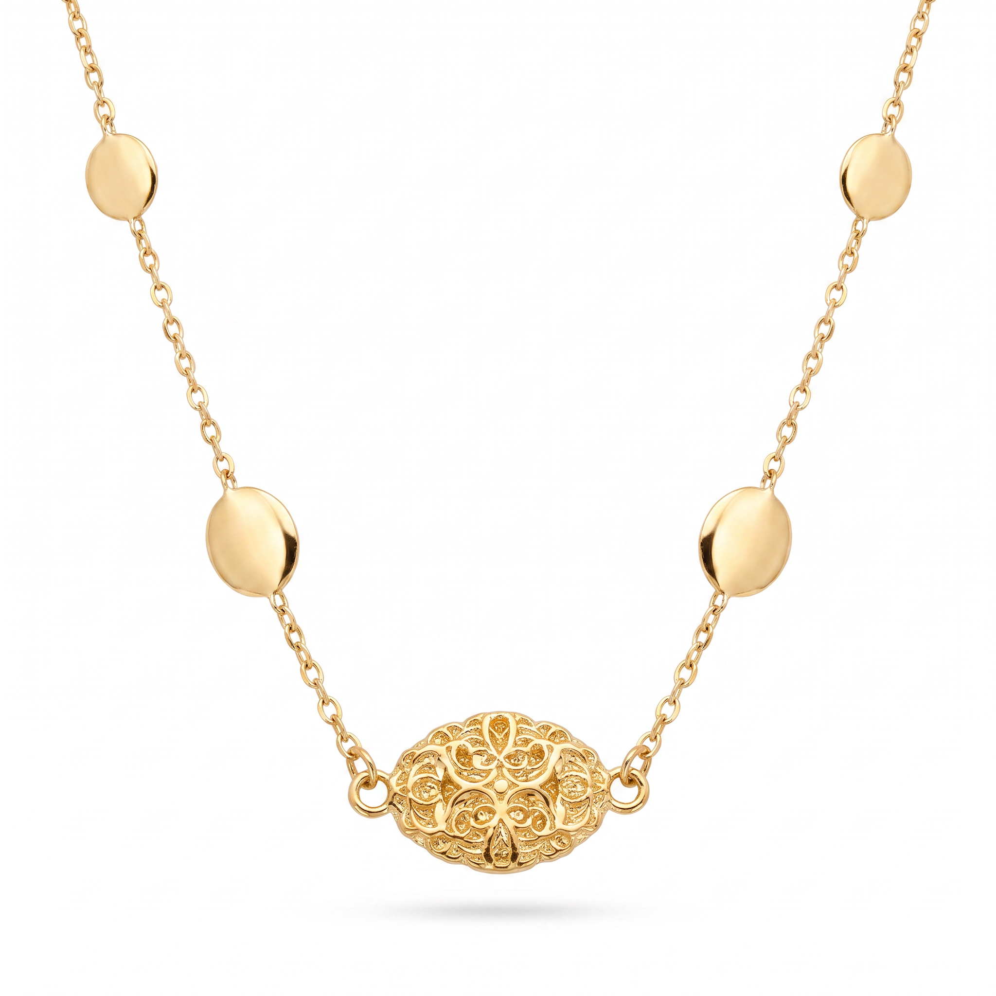 18K Yellow Gold Chain Necklace