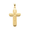 18K Yellow Gold Cross Pendant