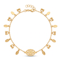 18K Yellow Gold Chain Bracelet