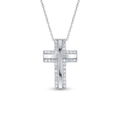 Diamond White Gold Cross Necklace