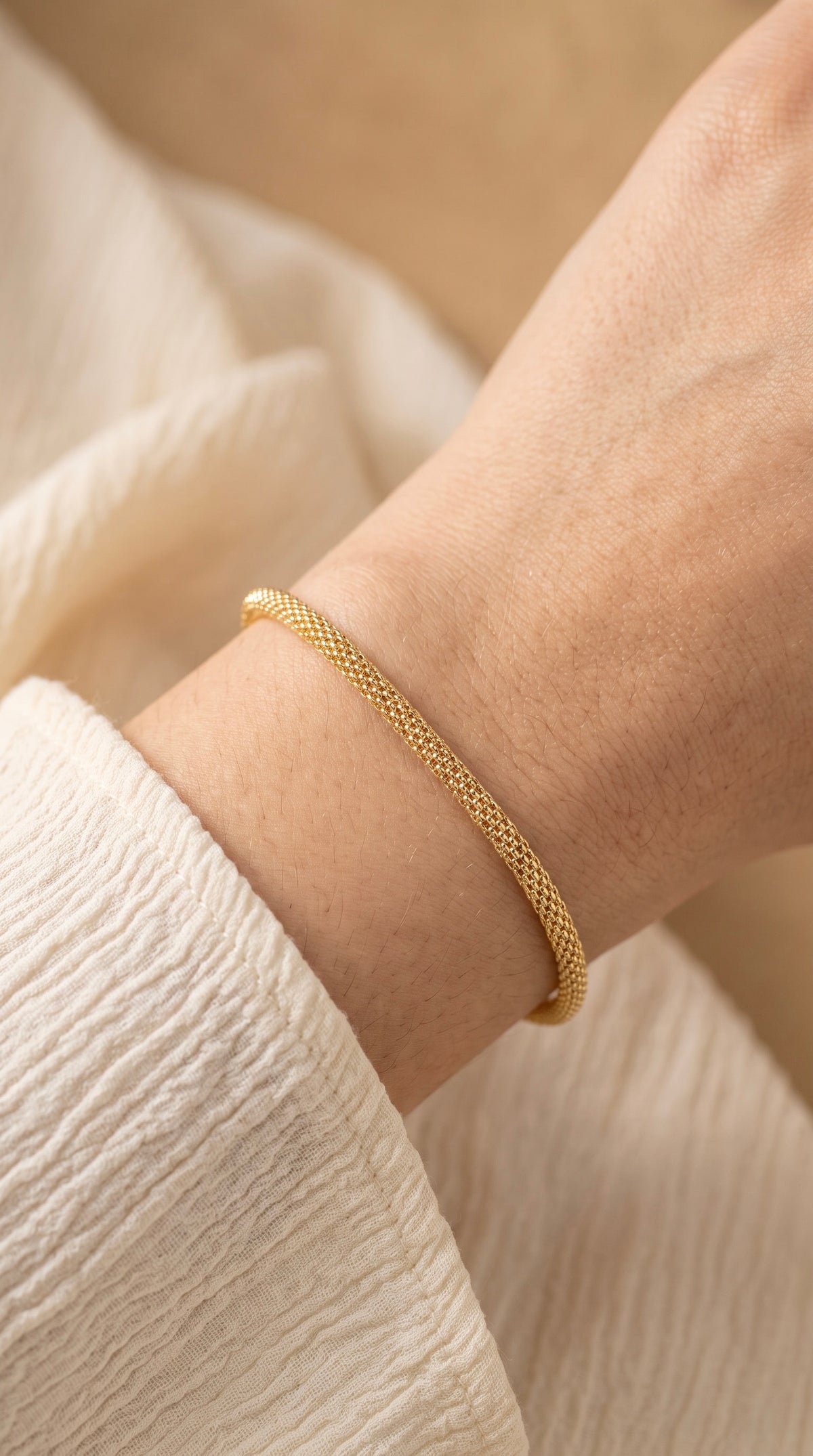 18K Yellow Gold Chain Bracelet