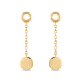 18K Yellow Gold Dangle Earrings