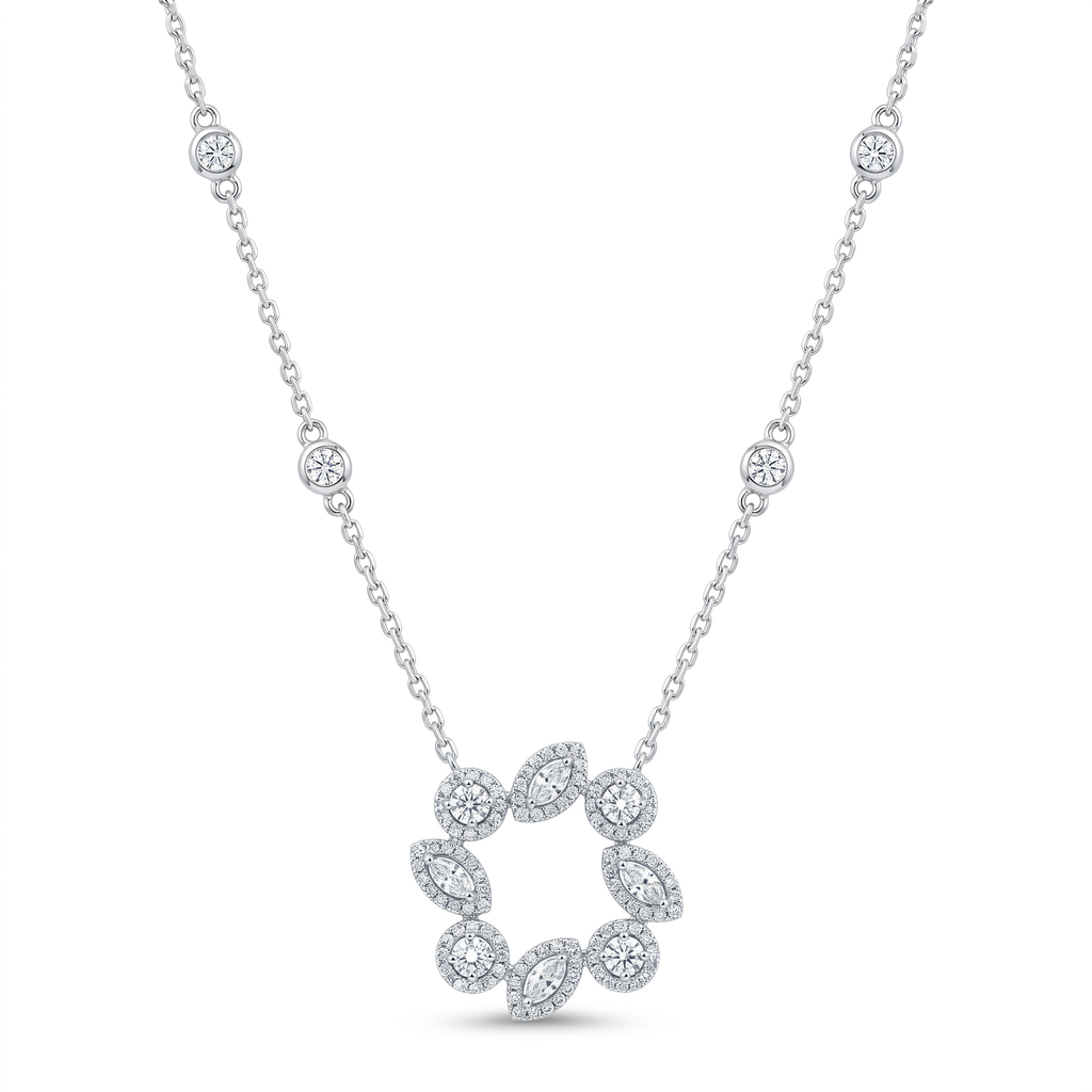 Diamond White Gold Necklace