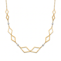 18K Two Tone Gold Chain Necklace