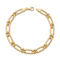 Men 18K Yellow Gold Chain Bracelet