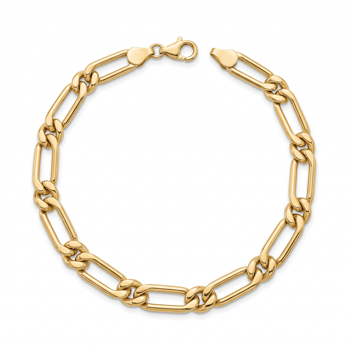 Men 18K Yellow Gold Chain Bracelet