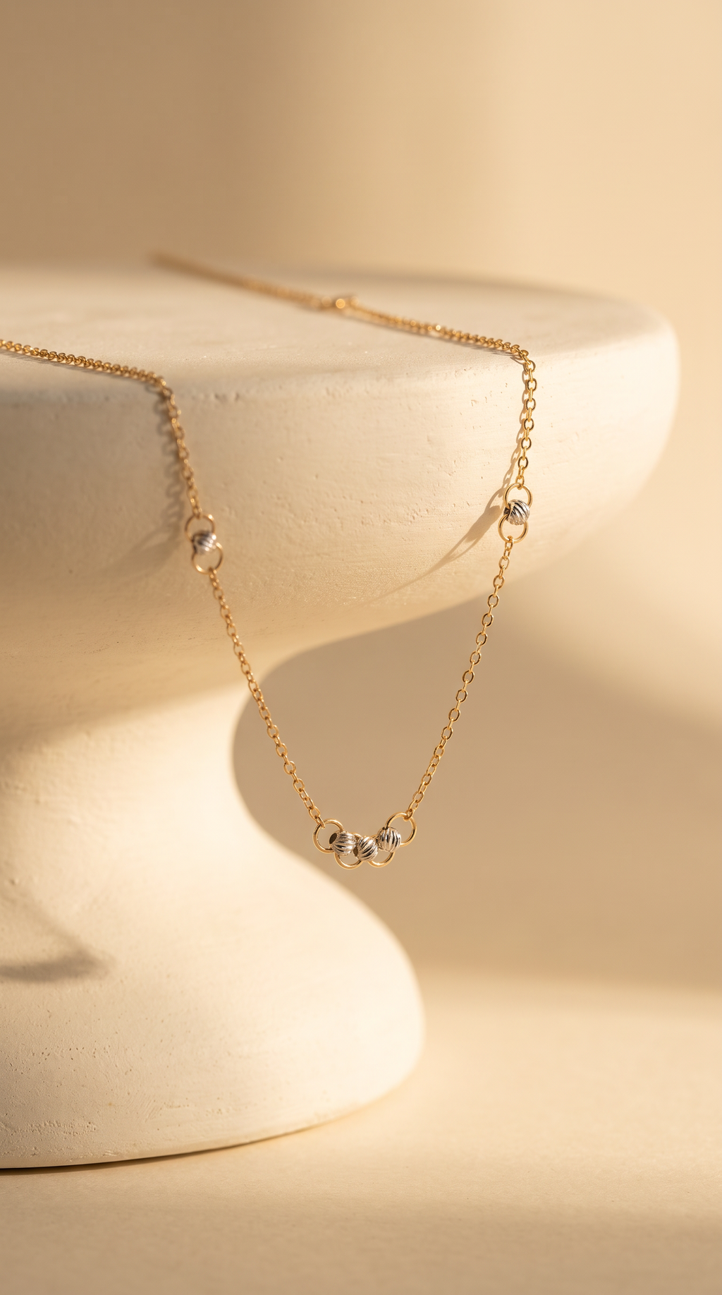 18K Two Tone Chain Necklace