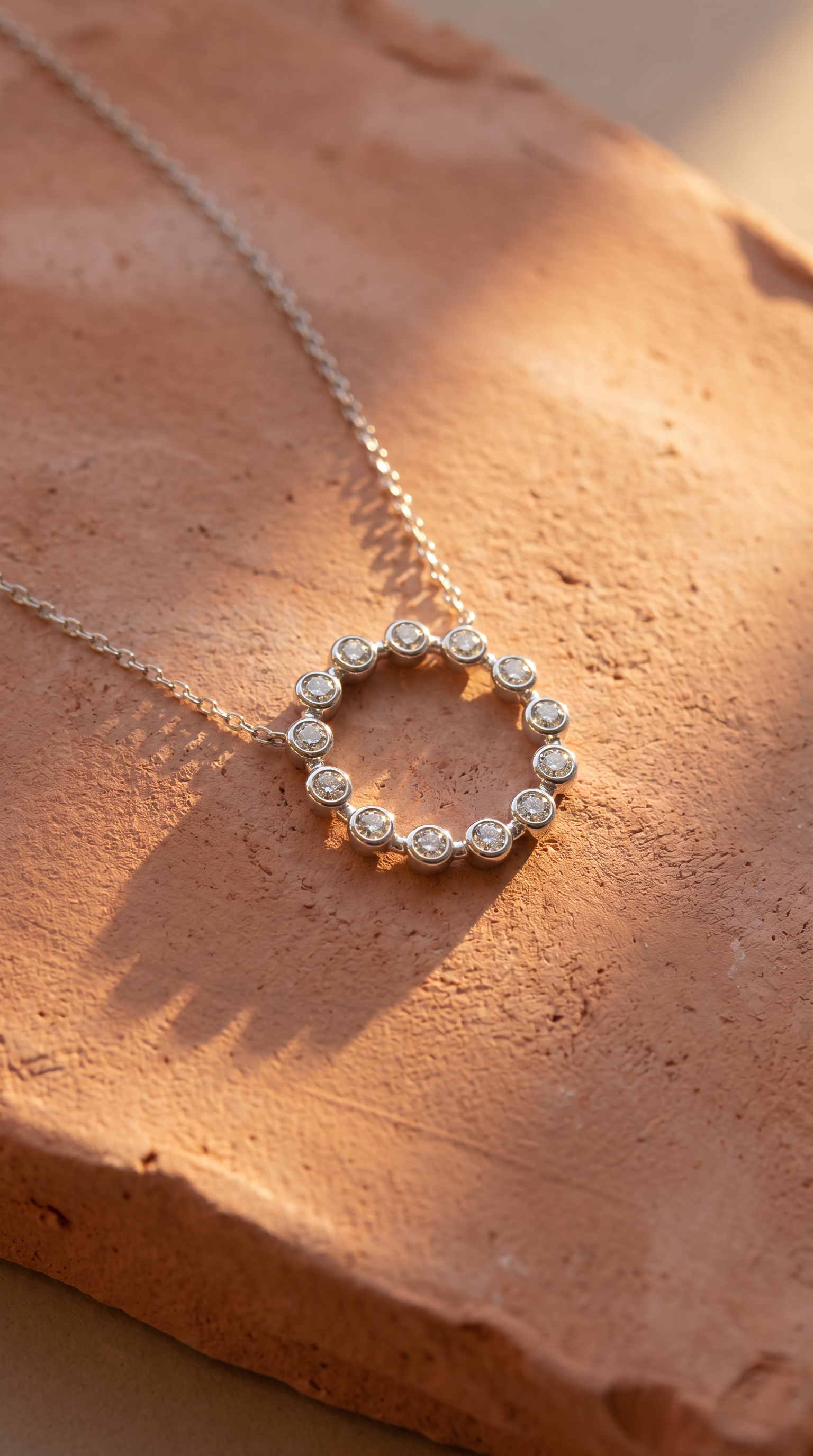 Diamond White Gold Necklace