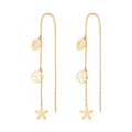 18K Yellow Gold Dangle Earrings