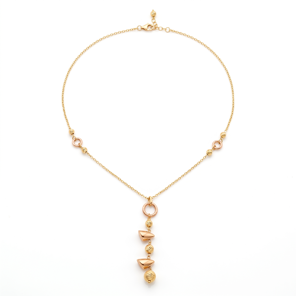 18K Two Tone Gold Necklace