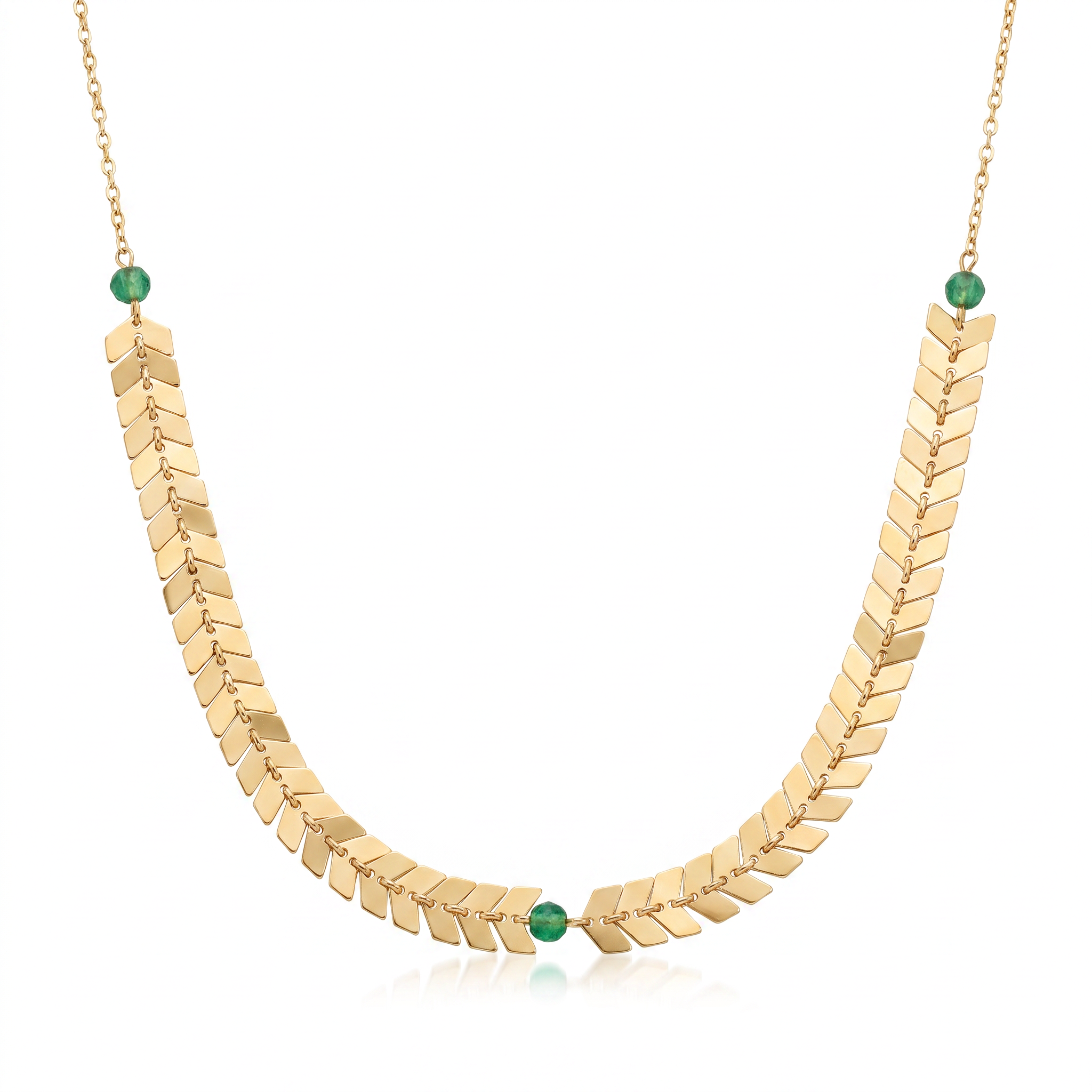 18K Yellow Gold Arrow Necklace