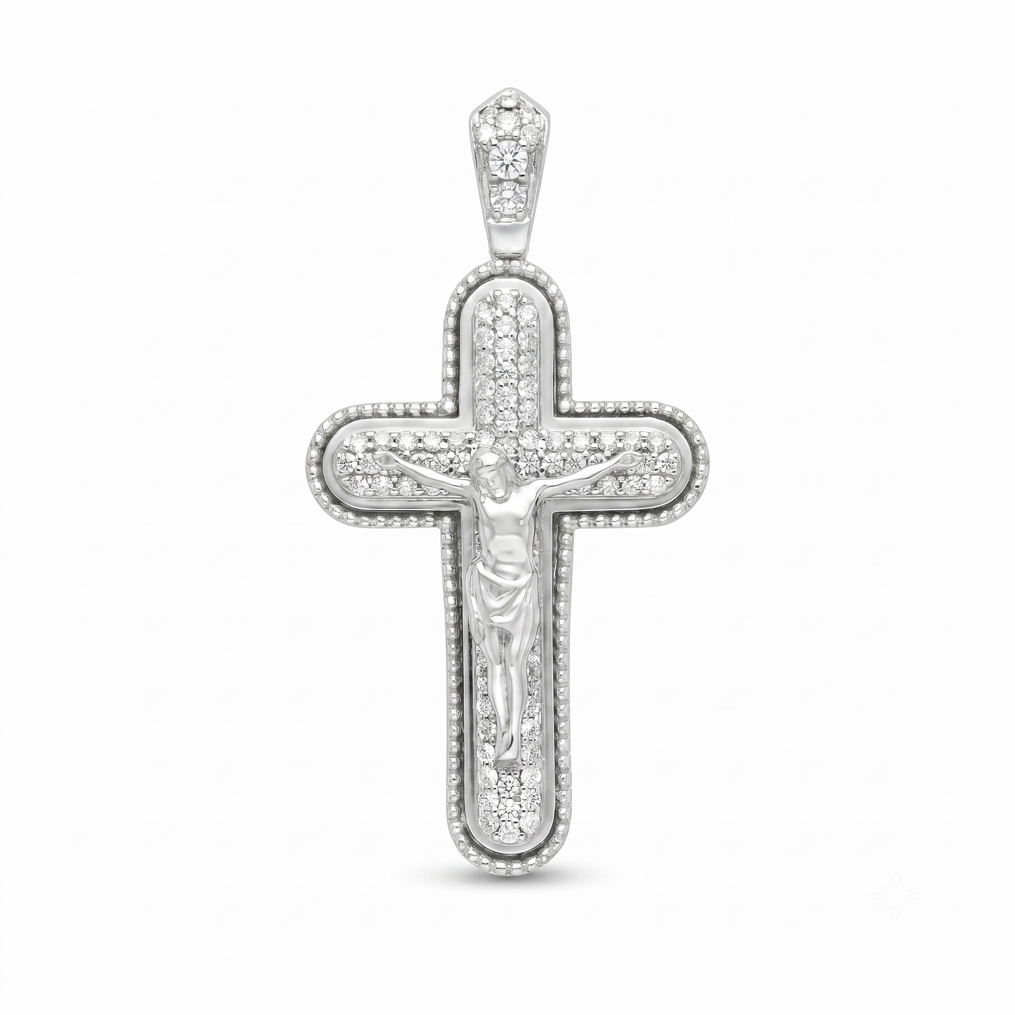 Diamond White Gold Cross Pendant