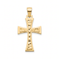 18K Yellow Gold Cross Pendant