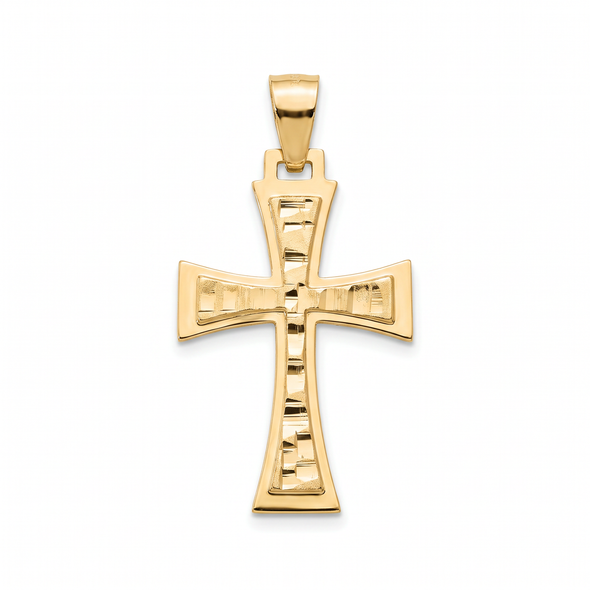 18K Yellow Gold Cross Pendant