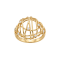 18K Gold Cubic Zirconia Ring